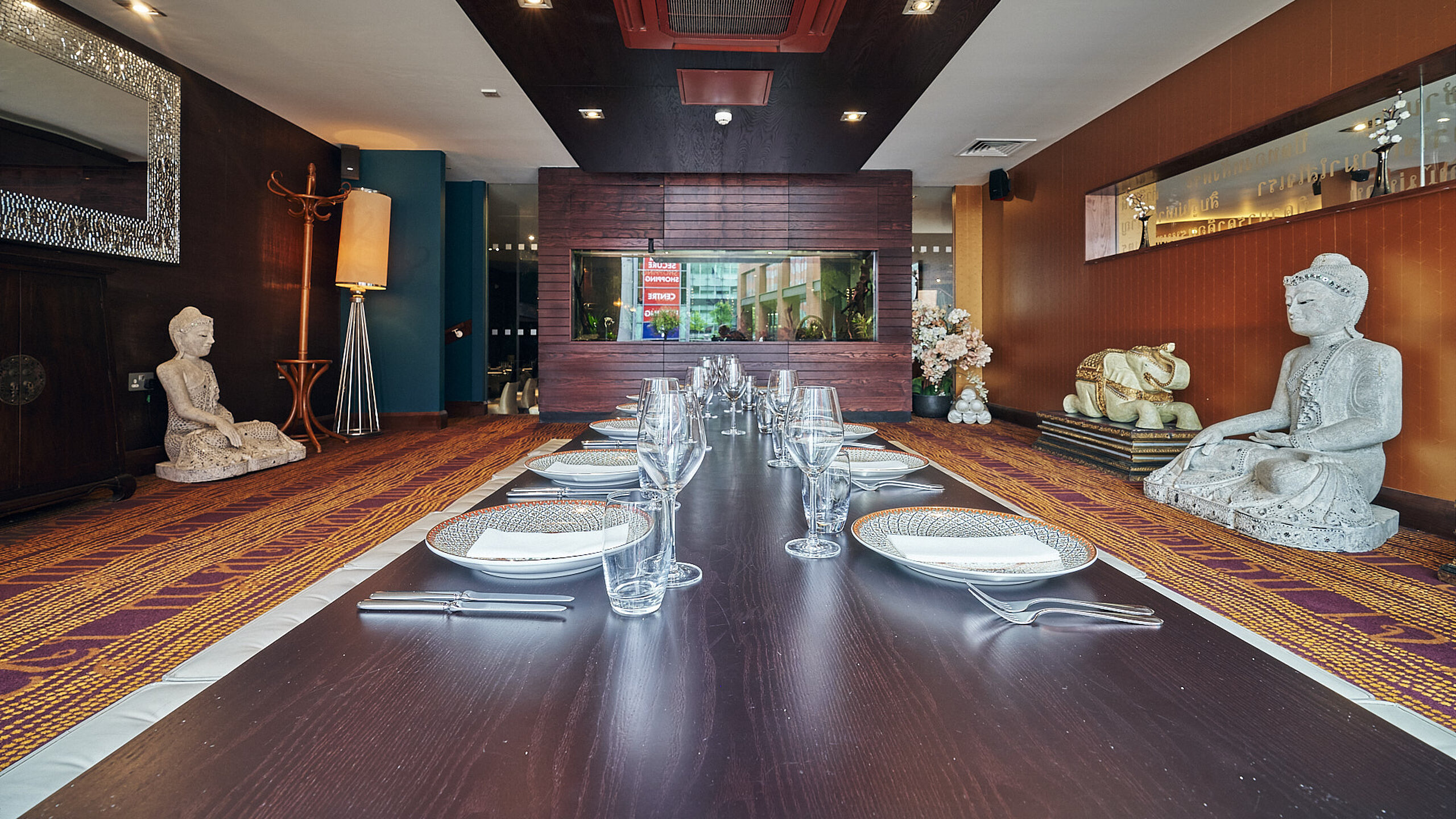 Private dining room at Chaophraya Leeds
